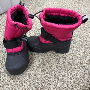 3M Thinsulate Kids Pink and Black Snow Boots
